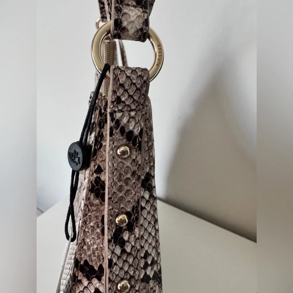 Brahmin Tabitha Beige Sandcastle Leather Shoulder NWT - Picture 8 of 15